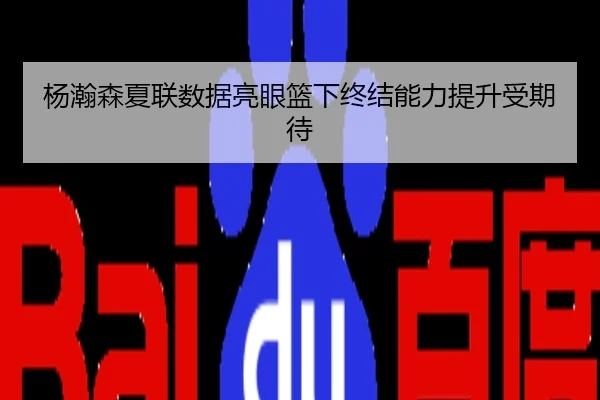 杨瀚森夏联数据亮眼篮下终结能力提升受期待